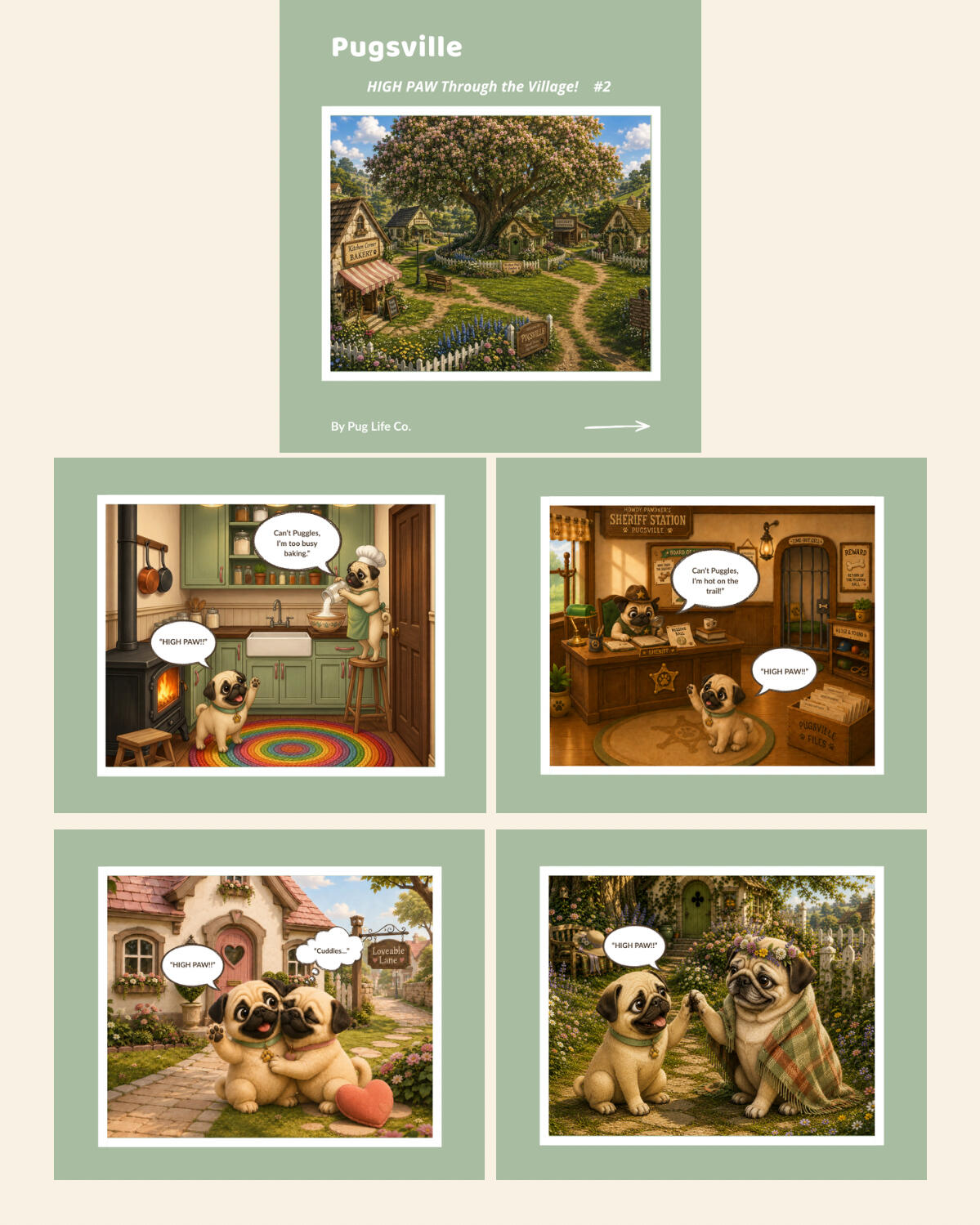 Pugsville Issue #2 — HIGH PAW Through the Village